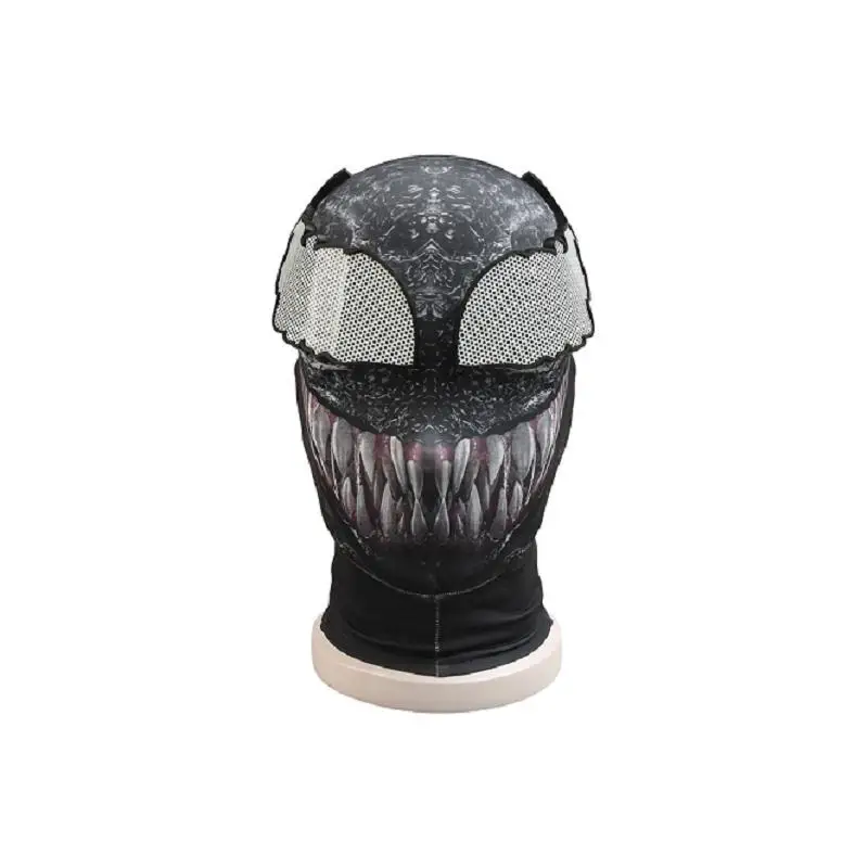 Человек-паук Веном Маска Косплей Эдвард Брок темнота костюм головные уборы реквизит супергерой Веном шлем полное лицо Хэллоуин аксессуары - Цвет: Mask Only