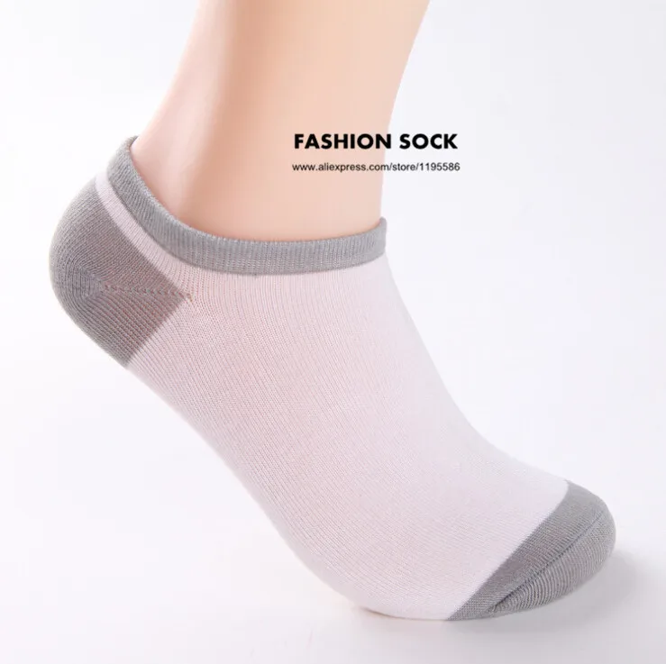 Летние мужские невидимые носки-Башмачки из бамбукового волокна, короткие носки, мужские Модные носки, тапочки, 10 шт = 5 пар/лот - Цвет: white