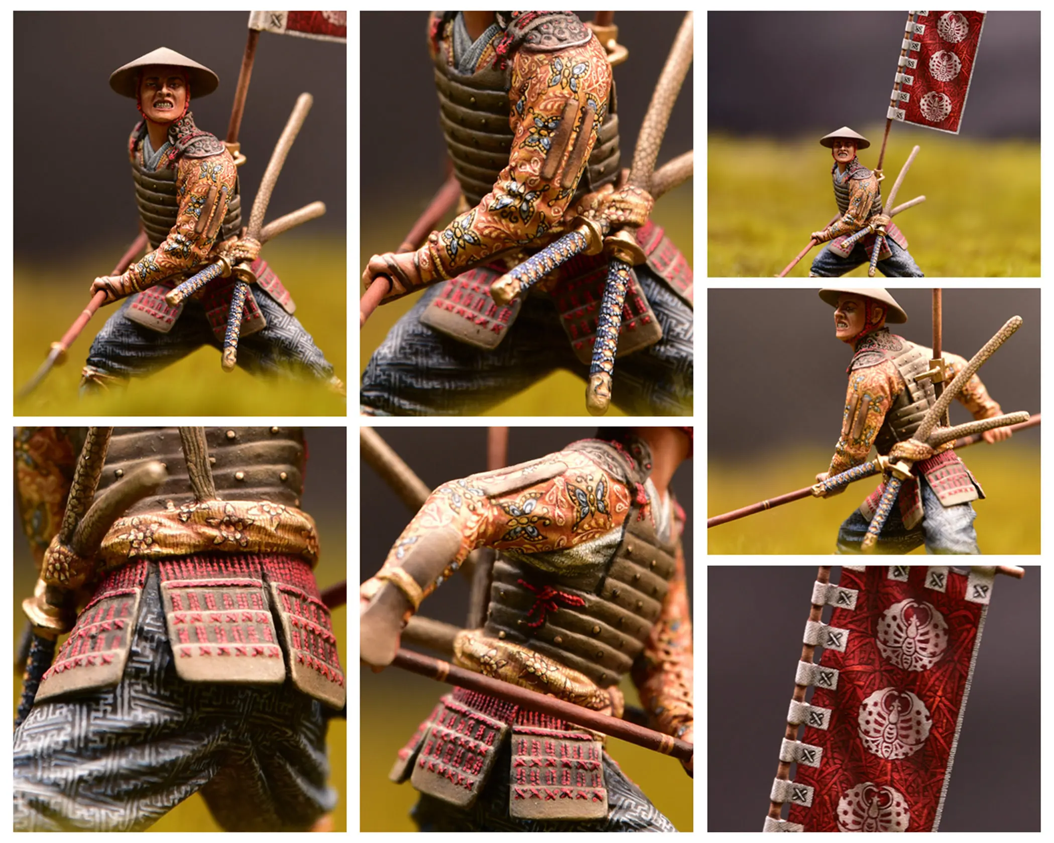 Russian Hand Painting Metal Figure Samurai Japan Warring States Yari Ashigaru Aliexpress