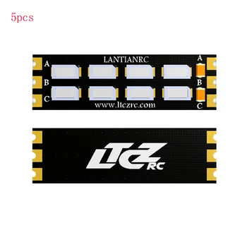 

5PCS 40x12mm LED Light Board 3-6S Speed Control Lamp Plate for Frame Arm ESC Accessories RC FPV Fixed Wing Drone Spare Parts