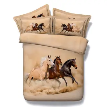 

Horse bedding sets quilt duvet cover bedspreads bed in a bag sheets linen doona twin full queen super king size double single