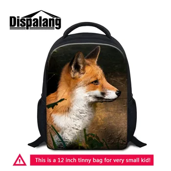

Dispalang Small School Bag Fox Animal Print Kids Bag Children Kindergarten Mini Backpack Baby Schoolbags Satchel for Boys Girls