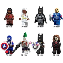 50 шт. Строительные блоки Super Heimdallr Бэтмен бушвакер Человек-паук Капитан Америка Джокер для детей Детские игрушки