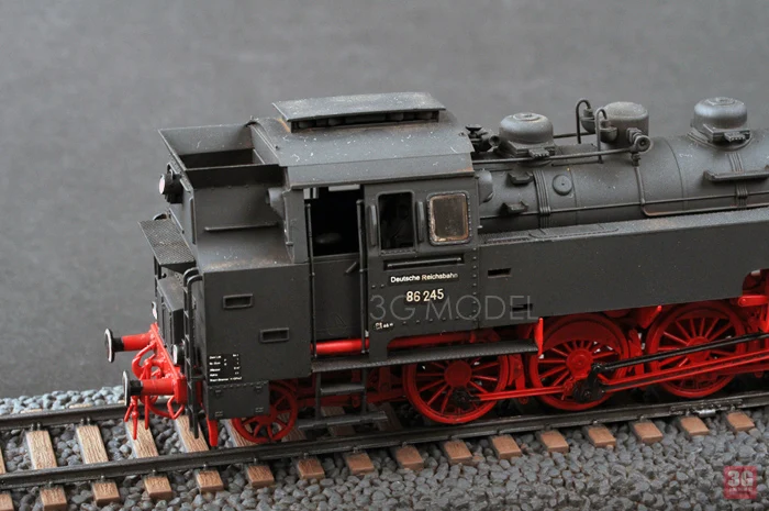 DIY Сборная модель поезда 82914 1/72 немецкий BR86 паровоз