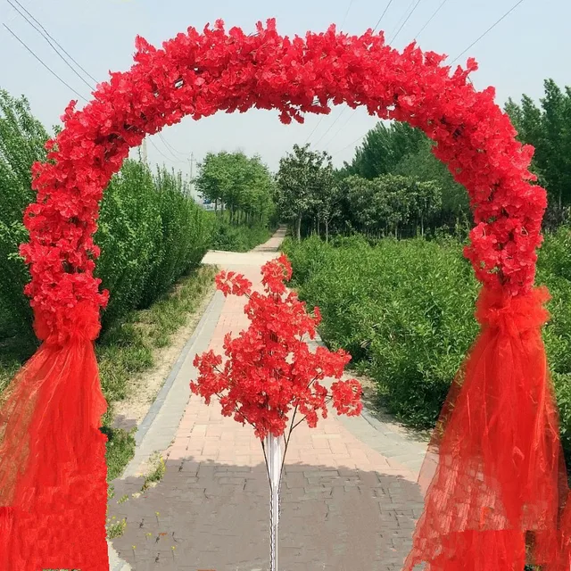 New Wedding Cherry Road Props Simulation Iron Sakura Arch