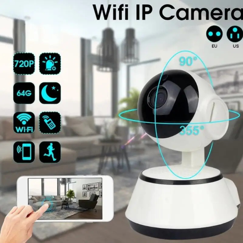 

Baby Monitor Mini IP Camera 720P HD 3.6mm Wireless Smart WiFi Baby Camera Audio Record Surveillance Home Security Camera