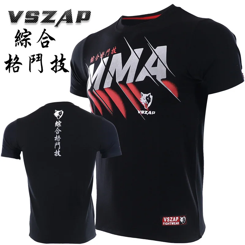 VSZAP MMA Muay Thai боксерские шорты Спортивная футболка тренировочная одежда дышащая