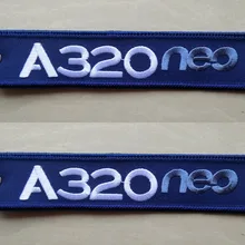 Airbus A320 Neo Ткань Вышивка брелок вышитый брелок