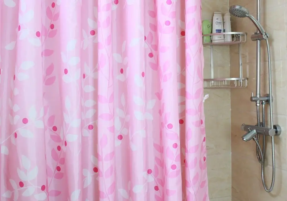 Bathroom shower curtain thick waterproof polyester fabric shower