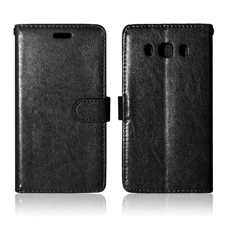Кожаный чехол-книжка Crazy Horse для Samsung Galaxy J710 J76 J7(2016) с подставкой | Мобильные