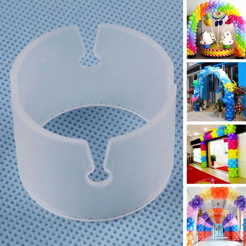 New 50Pcs/bag Easily Balloon Clip Multiple Accessories Connect Ring