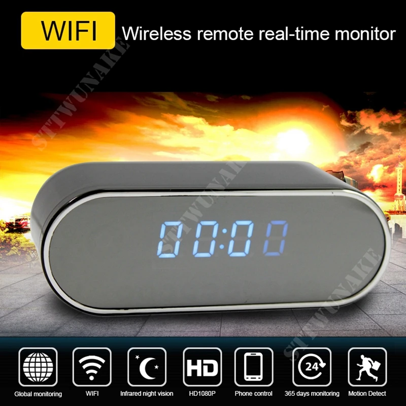 

Mini wifi camera IP hd secret cam micro small 1080p wireless videcam home clock STTWUNAKE Protection Spy Authorized store