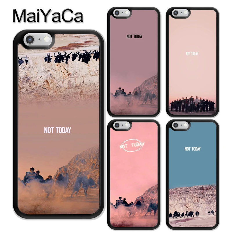 

MaiYaCa BTS Not Today Printed Soft Rubber Mobile Phone Case For iPhone 6 6S Plus 7 8 Plus X XR XS MAX 5 5S SE Back Cover Shell