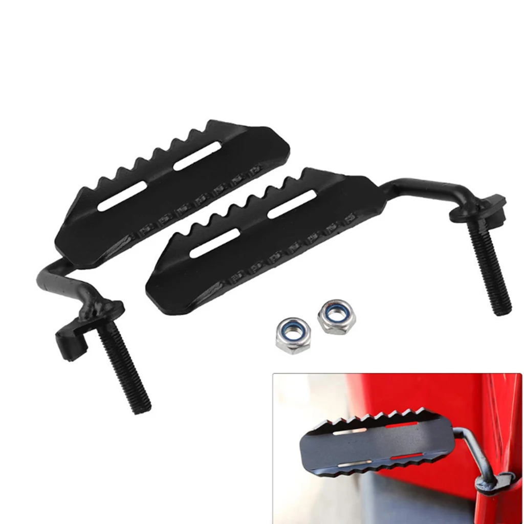 1 Pair Metal Car Interior Dead Pedal Foot Rest Kick Panel For Jeep Wrangler 2007-2017 Car Foot Rest Kick Panel Accessories