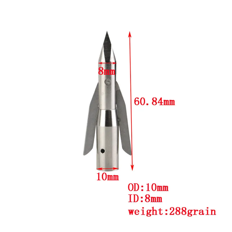 3/6/12pcs Archery Bowfishing Arrowhead 288Gr Fishing Broadheads Points Tips Shooting Accessories 3/6/12pcs Archery Bowfishing Arrowhead 288Gr Fishing Broadheads Points Tips Shooting Accessories