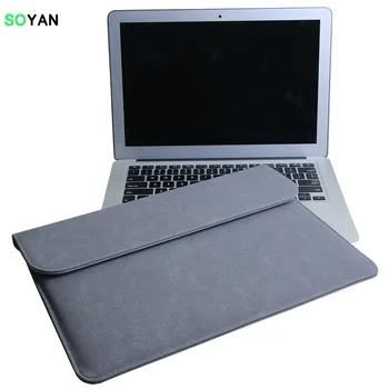 

New Leather Sleeve Bag For Apple Macbook Air 11 Retina 12 15 Laptop Case Pro 16 13 inch A1990 A1932 For Xiaomi Air 13.3 Cover