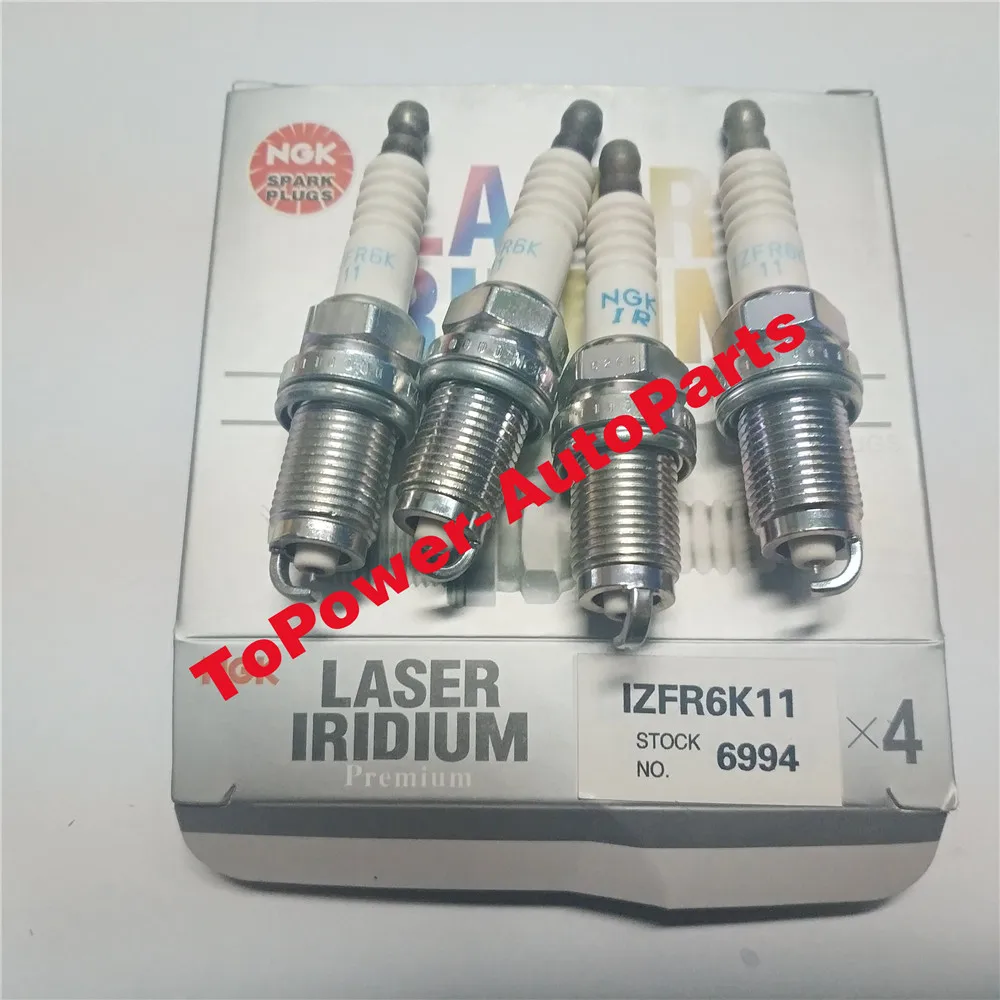 

Hot Selling NGK Laser Iridium Spark Plugs IZFR6K11 6994 SKJ20DRM11 ZFR6KIX11PS fit 2002-2010 HHonda AAcura