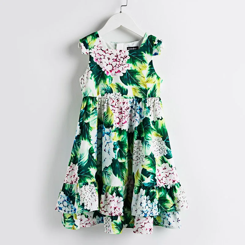 Summer kids clothes children holiday bohemian Hydrangea flower Print ruffle big hem full Dress infant girl evening party Dresses Summer kids clothes children holiday bohemian Hydrangea flower Print ruffle big hem full Dress infant girl evening party Dresses