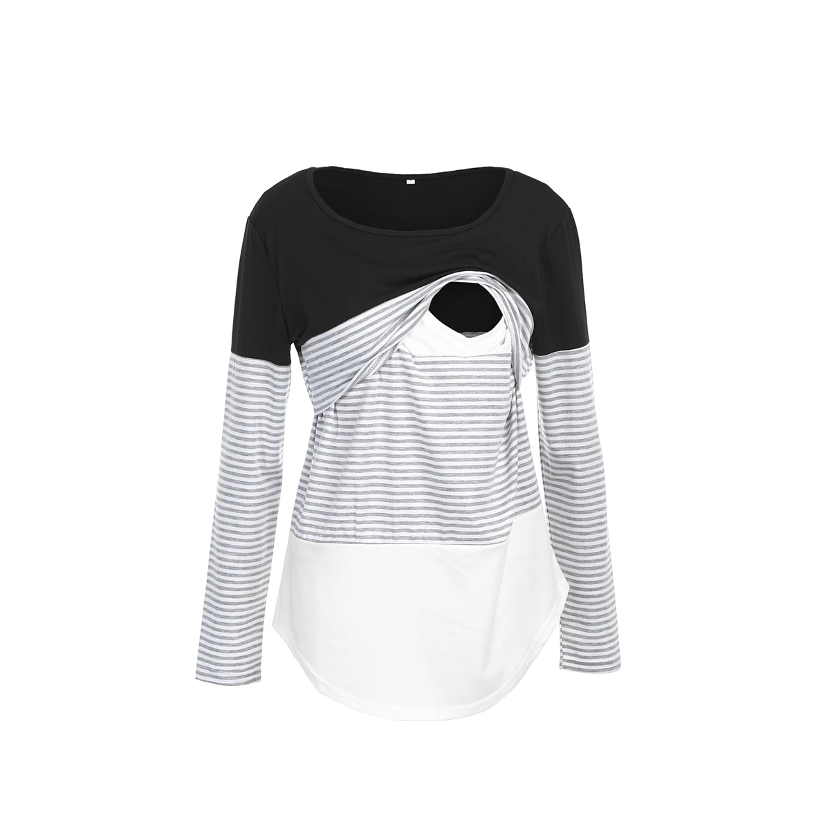 2019 Casual Women Maternity Clothes Breastfeeding T Shirt Long Sleeve Stripe Nursing Tee Top Pregnancy Shirts Clothing 2019 Casual Women Maternity Clothes Breastfeeding T Shirt Long Sleeve Stripe Nursing Tee Top Pregnancy Shirts Clothing