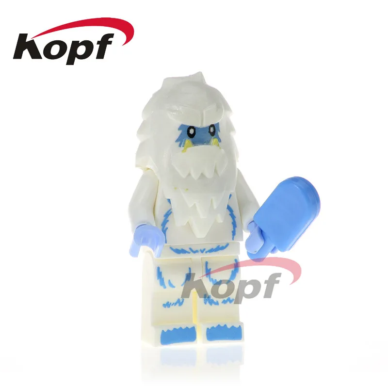 

Single Sale PG1118 Yeti Snow Man Super Heroes Vampire Batman Bigfoot Nuclear Workers Bricks Building Blocks Children Gift Toys