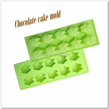 

Free fast shipping Wholesale 60 pieces 12 holes Cute Owl chocolate molds FDA grade silicone molds Soap Chocolate pudding moulds