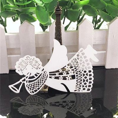 50pcs White Butterfly Heart Laser Cut Table Mark Wine Glass Name Place Cards Baby Shower Wedding Birthday Party DIY Decorations - Цвет: CC0023