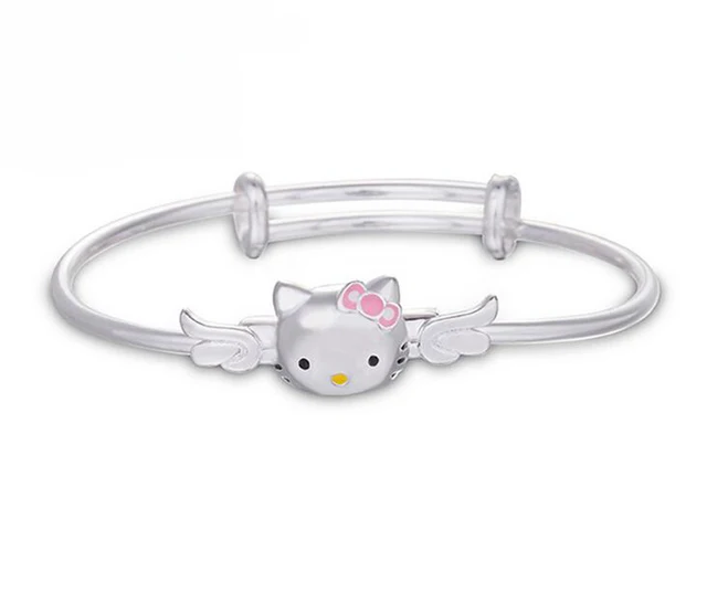 baby girl bracelet silver