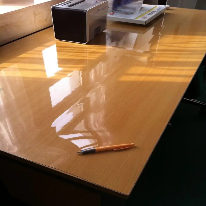 Мягкая стеклянный стол скатерть ПВХ водонепроницаемые прозрачный кристалл скраб dianban круг обеденный стол коврик
