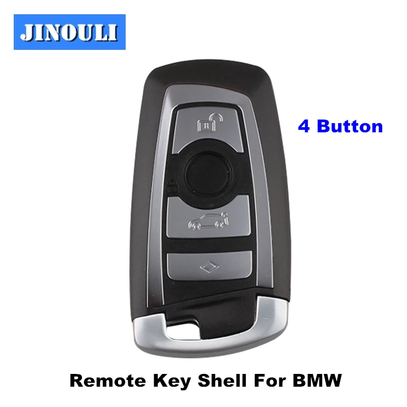 

3 4 Button Smart Remote Key Shell for BMW 3 5 New 7 Series F Series X1 X3 X5 Replacement FOB Key Case Blanks +Smart key blade