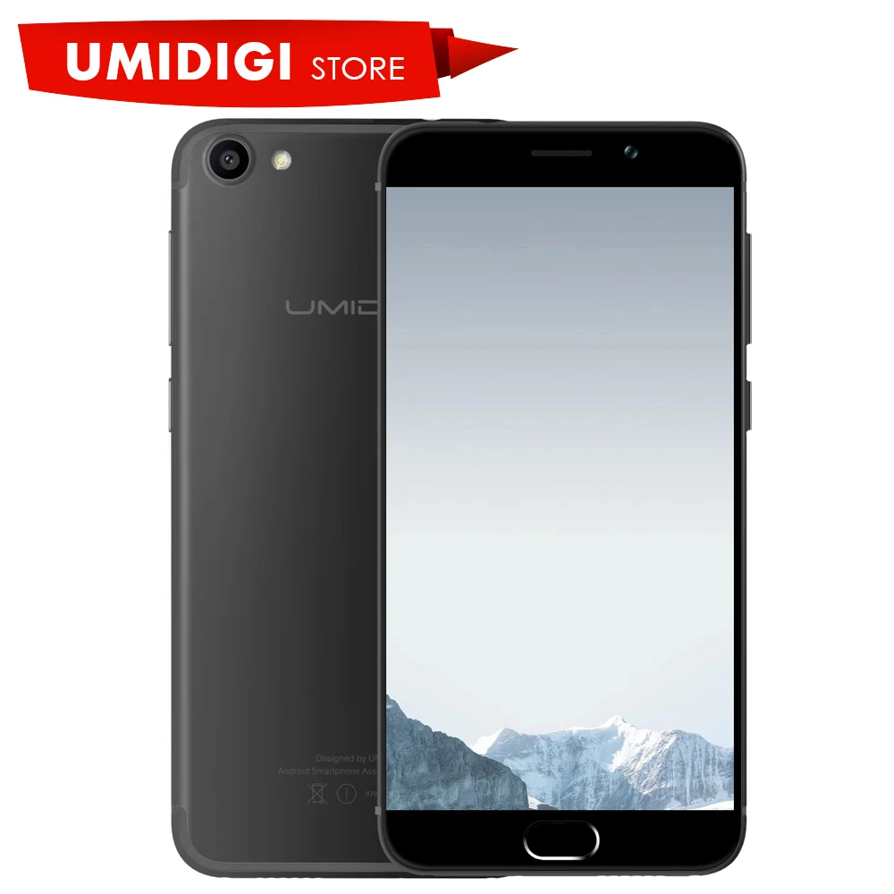 Original Umidigi G MTK6737 Quad-core 1.3GHz Android Smartphone 2GB RAM 16GB ROM Front Touch ID 5.0" Premium Light Mobile Phone |
