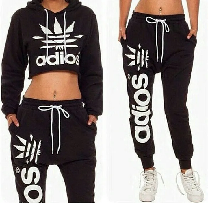 adidas crop top tracksuit