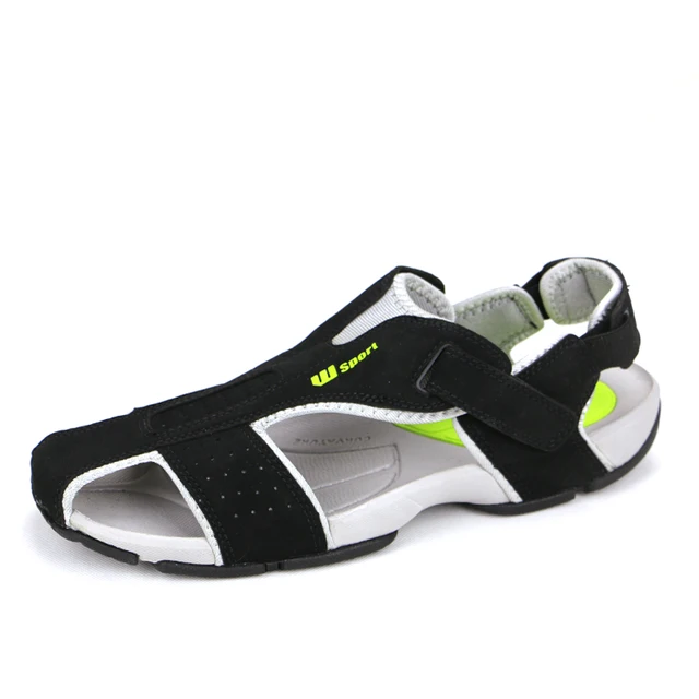 Casual Sandals Mens Toes Preventing Mens Leather Sandals Sport Close Toe Sandals-in Men's