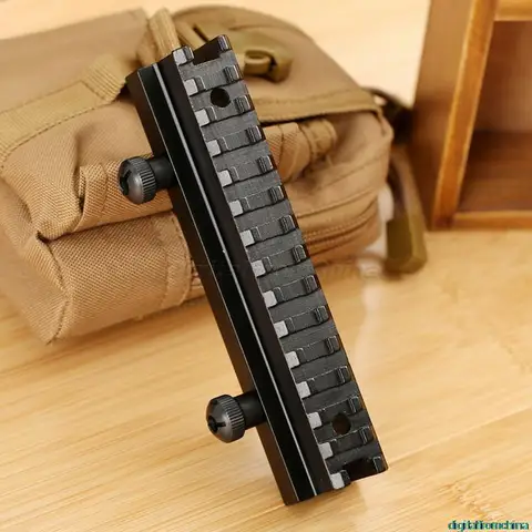 Tactical de Alumínio Através do Riser Base de Montagem para 20mm Flat-top Âmbito Picatinny Ferroviário se Encaixa Caça ar m Série ou Plana Topos 3 – 4 Ver