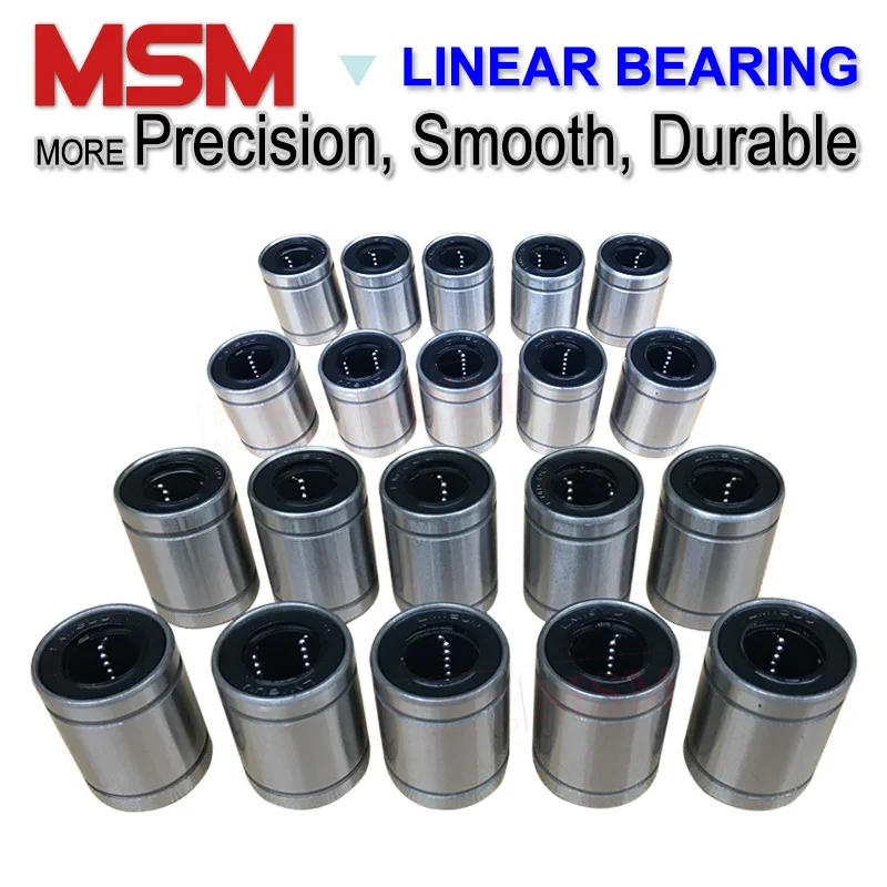 10 шт. линейные подшипники MSM LM4 LM5UU LM6UU LM8UU LM8SUU LM10UU LM12UU LM13UU LM16UU LM20UU LM25UU LM30UU Шариковые