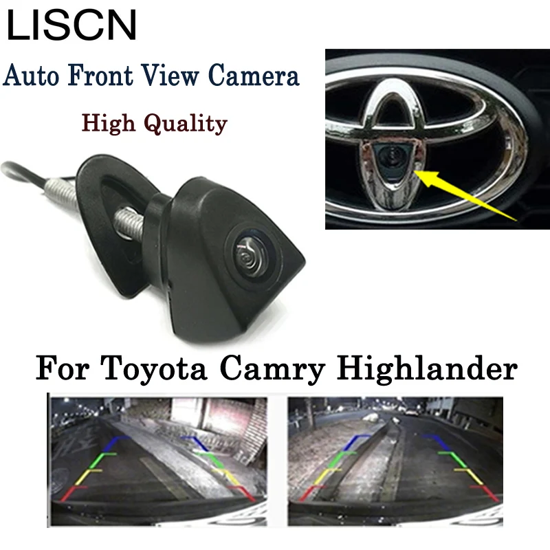 

Car Front View Logo Parking Camera For Toyota Camry Highlander LEVIN CCD Night Vision Backup camera installation in the car logo