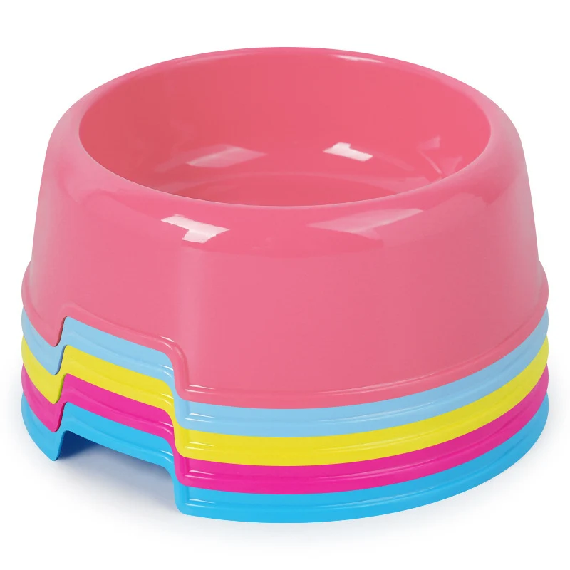 

Multicolor Cat Dog Bowls Candy Color Plastic Dog Bowl Feeding Water Food Puppy Feeder Dog Food Container Cat Bowl Pet Supplies
