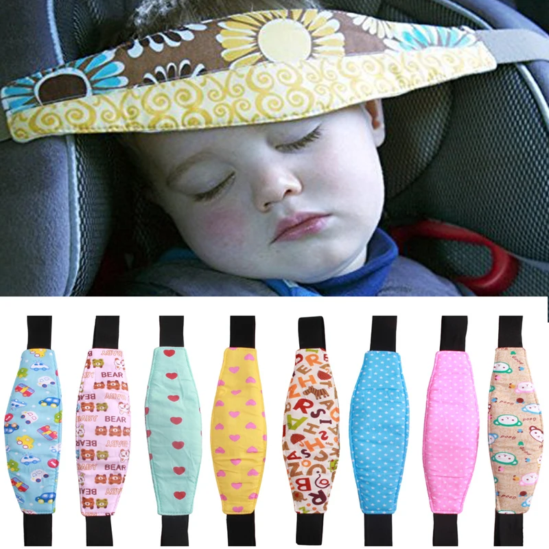 

Car Safety Sleep Positioner Infants And Baby Head Support Fastening Belt Adjustable