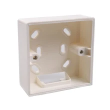 Allsome External Mounting Box 86mm*86mm*34mm for 86mm*86mm Standard Switches and Sockets Apply For Any Position of Wall Surface