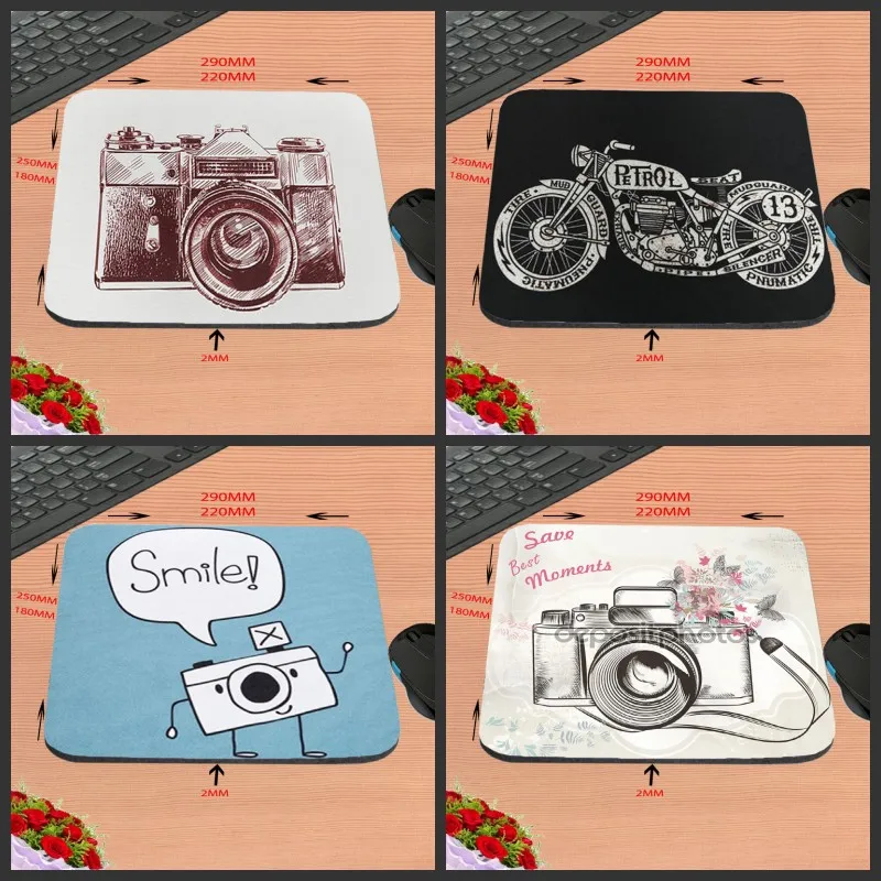 

Camera Art Custom Silicon Anti-slip Gaming Mousepad Computer Mouse Pad Mat For Optical Mice Trackball Mouse As A Gift