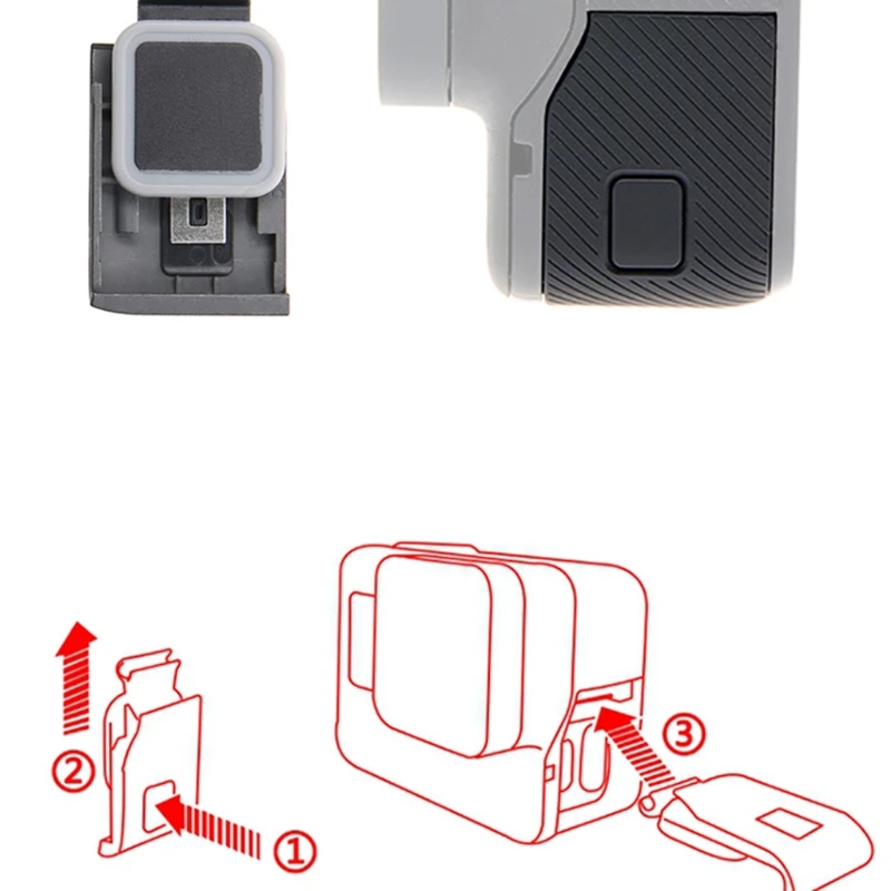 Ootdty спереди/боковой двери USB-C микро-порт HDMI Обложка протектор для GoPro Hero 5/6 ремонт