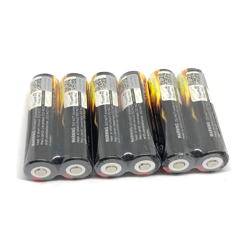 2pcs/lot TrustFire Protected 18650 Colorful Battery 3.7V 2400mAh Rechargeable Lithium Batteries with PCB For Camera Torch Flashl