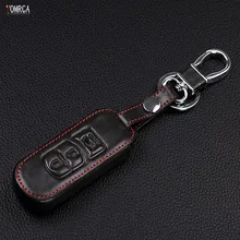 Genuine Leather Car Key fob Case Cover Protector for Mazda 2 Mazda 3 Mazda 5 Mazda 6 CX-5 CX-7 CX-9 Mazda CX-3 CX-4 CX-4 MX5