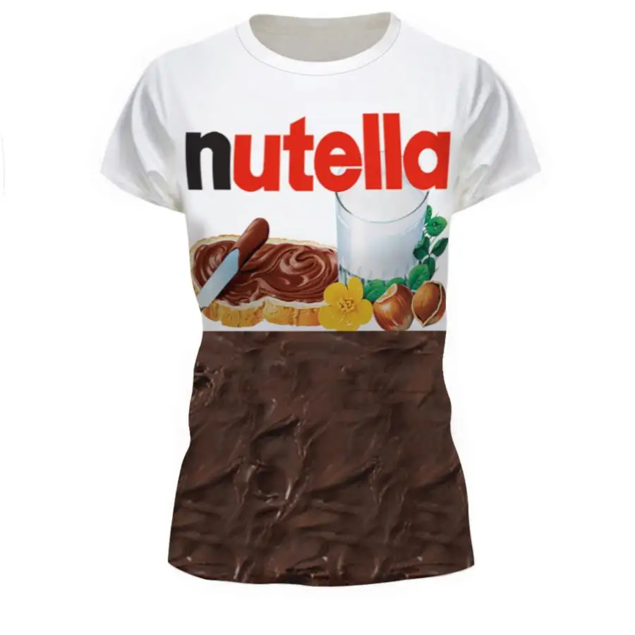 3D футболка Nutella Spoof Fun Life Like Father Chocolate Sauce Забавные футболки комплекты топы S 3XL новый