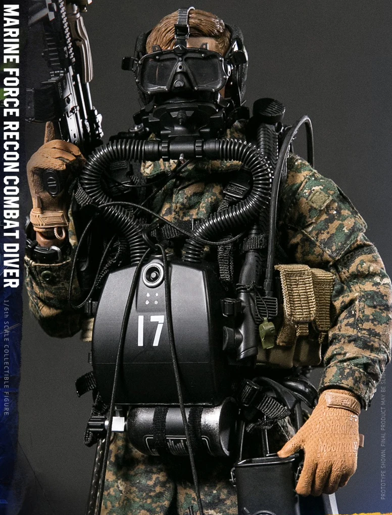 

78055 1/6 USMC MARINE FORCE RECON COMBAT DIVER WOODLAND MARPAT Camouflage VER Model for Fans Collectible Action Figures
