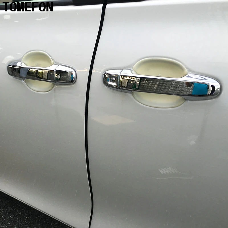 

For Toyota Sienta 2015-2017 Second Generation NHP170 Exterior Accessories ABS Chrome Door Handle Cover Trim 12pcs