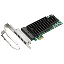 4-Порты и разъёмы RJ45 Gigabit Ethernet PCI Express X14 серверный адаптер Сетевая карта Intel82575-T4 Chipest