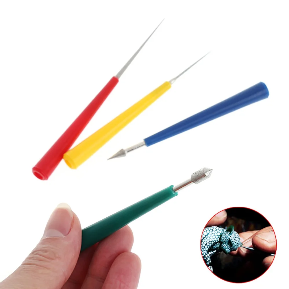 

4Pcs Diamonte Coated Bead Reamer Set Beading Jewelry Repair Woodworking Tools