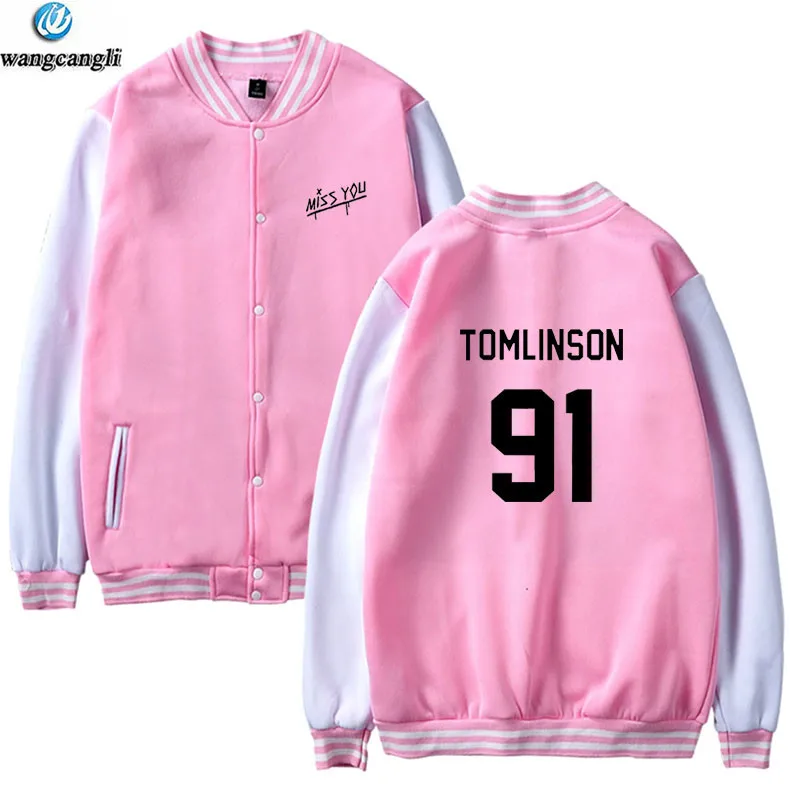 

Louis Tomlinson One Direction Baseball Jacket Men/Women Winter Popular Sweatshirt Women Fleece Hoodies Tracksuit Casual Clothes