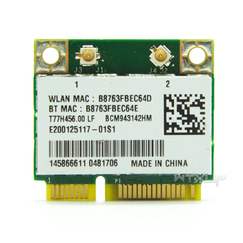 lan card Broadcom BCM943142HM BCM943142 150Mbps Mini PCI-E Wireless Wlan Card 802.11b/g/n WIFI Bluetooth 4.0 PC Adapter wifi card