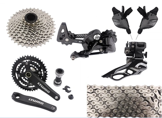 Cheap Made In China ultegra bicycles group 10 speed  30 speed  mtb groupset mountainbike groupset bicycle parts lot 9pcs